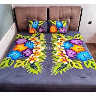 Best Quality Rayon Bedsheet Hand Painted Originally by Balinese Artisans 